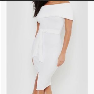 White off the shoulder dress